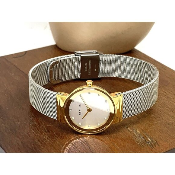 Bering Women's Watch 10126-001 Quartz Silver Dial Two Tone 25mm Petite M… - Picture 8 of 14
